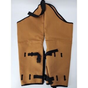 Scent Blocker RS Hunting Leg Chaps Tan Brown Adjustable Buckle Brush Guards Mens